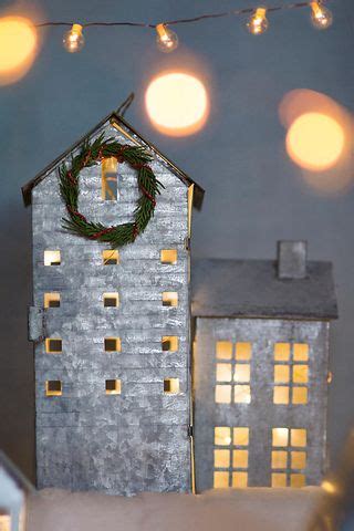 christmas holiday metal house|vintage christmas village.